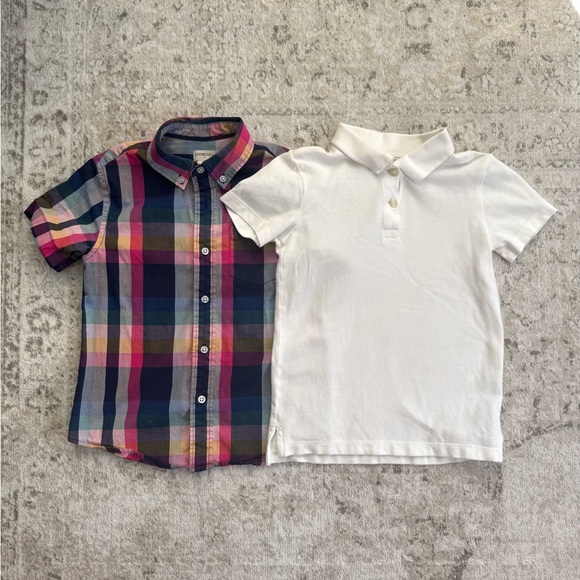 📚 Crewcuts Boys’ Shirts (Lot of 2) ✏️ - Picture 1 of 1
